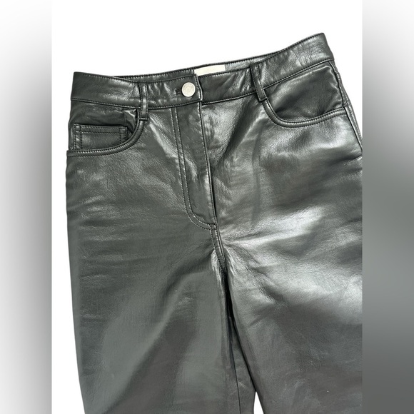 Wilfred Aritzia Melina Vegan Faux Leather High Waisted Pants Women's Size 0 - Picture 2 of 7